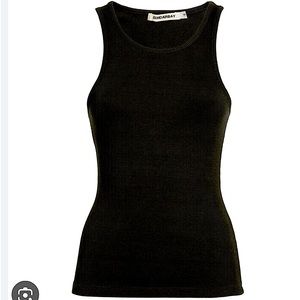 SUNDERBAY RIBBED TANK TOP BRAND NEW! THE ULTIMATE CREW NECK VEST! BLACK. Size M